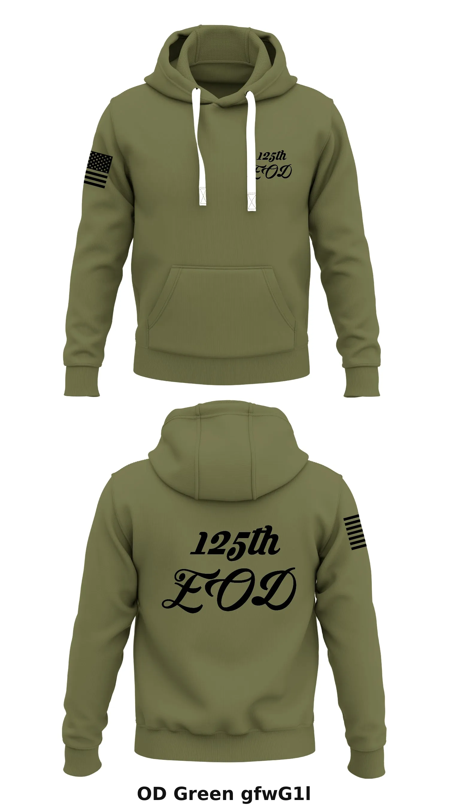 125th EOD Store 1  Core Men's Hooded Performance Sweatshirt - gfwG1l