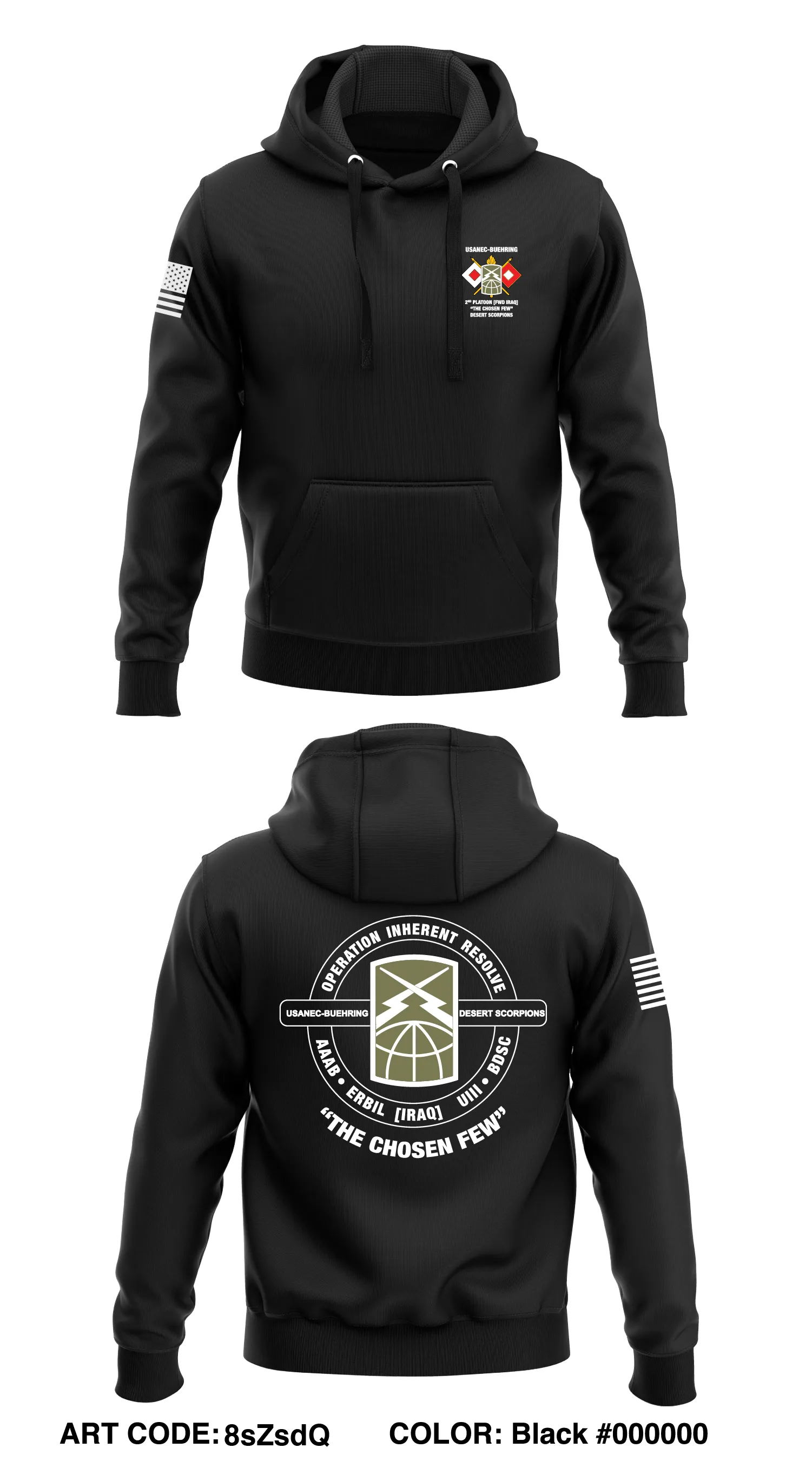 16TH TSB, 54TH SB, USANEC-B 2nd PLT Store 1  Core Men's Hooded Performance Sweatshirt - 8sZsdQ