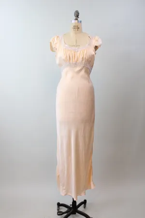 1930s TRILLIUM slip dress nightgown small medium | new spring summer
