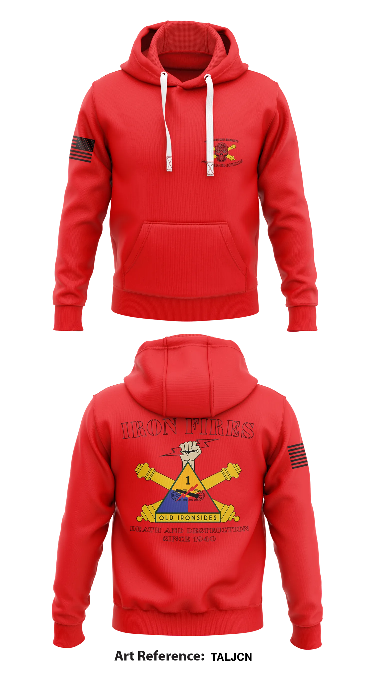 1st Armored Division Fire Support Element Store 1  Core Men's Hooded Performance Sweatshirt - TALjcn