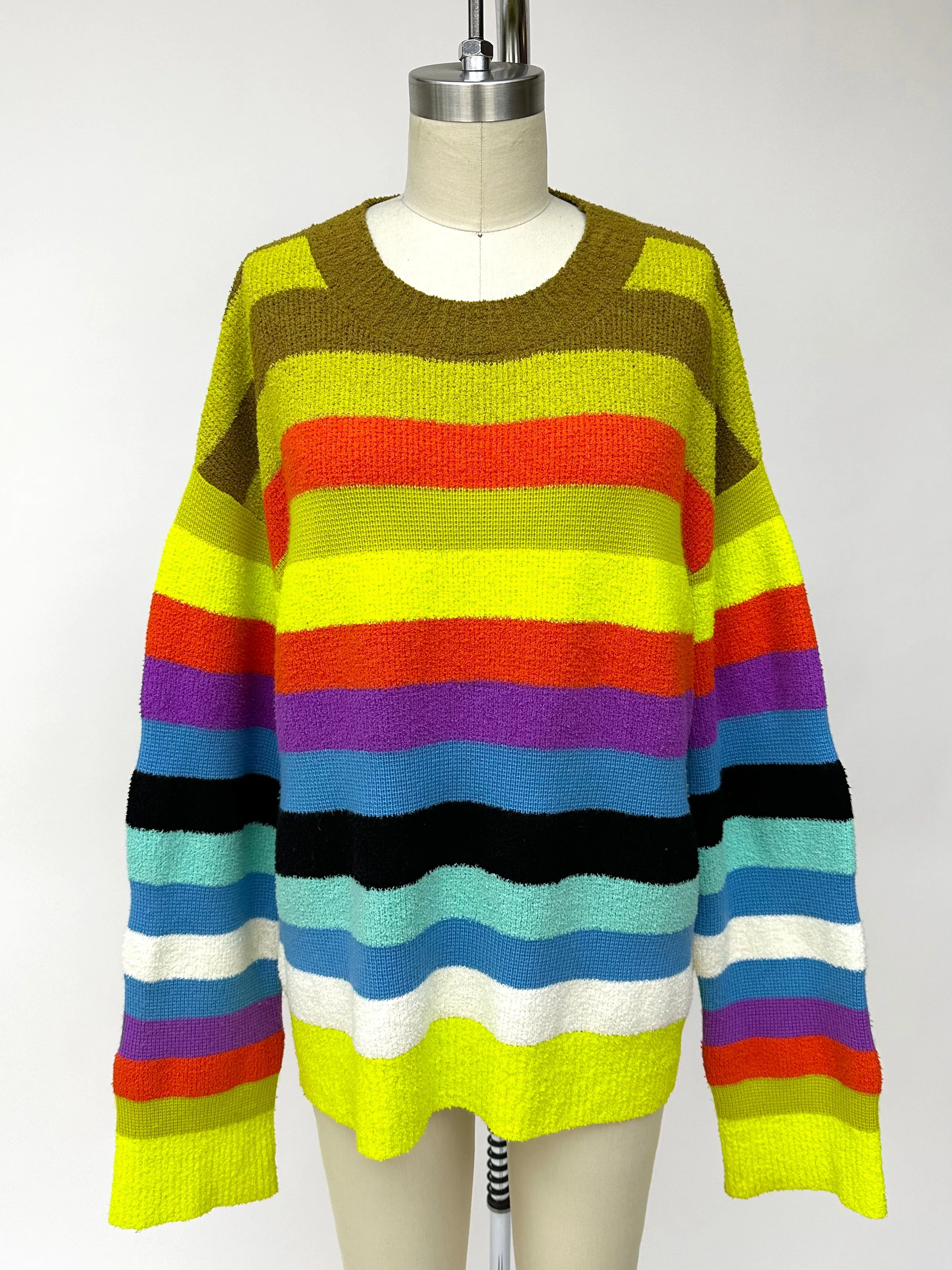 2023 Christopher Rogers Rainbow Stripe Sweater
