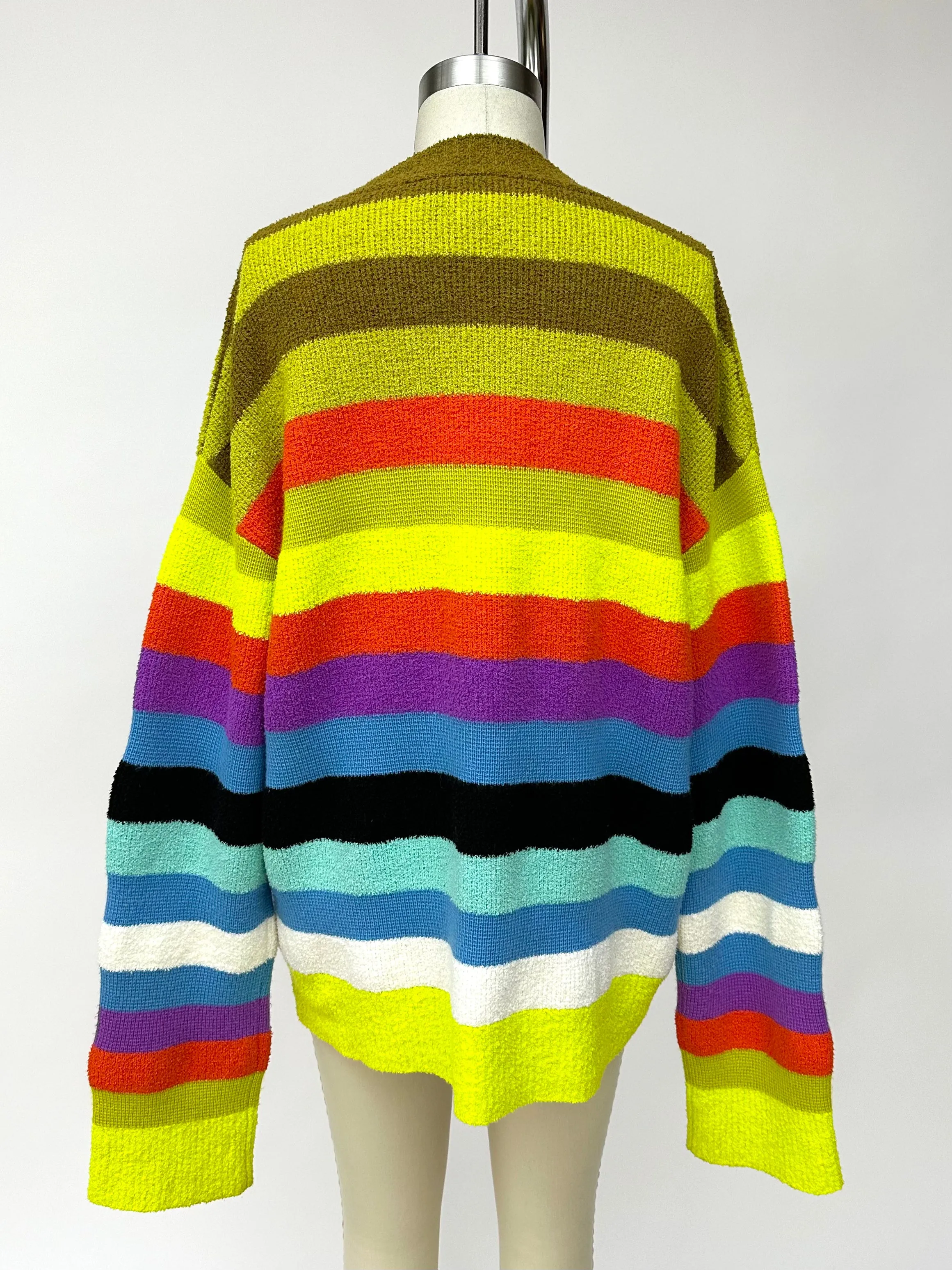 2023 Christopher Rogers Rainbow Stripe Sweater