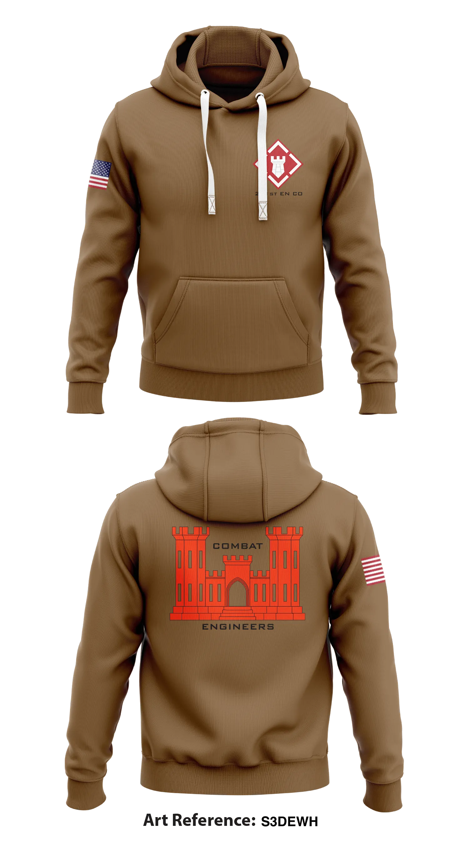251st EN CO Store 1  Core Men's Hooded Performance Sweatshirt - S3DEWH