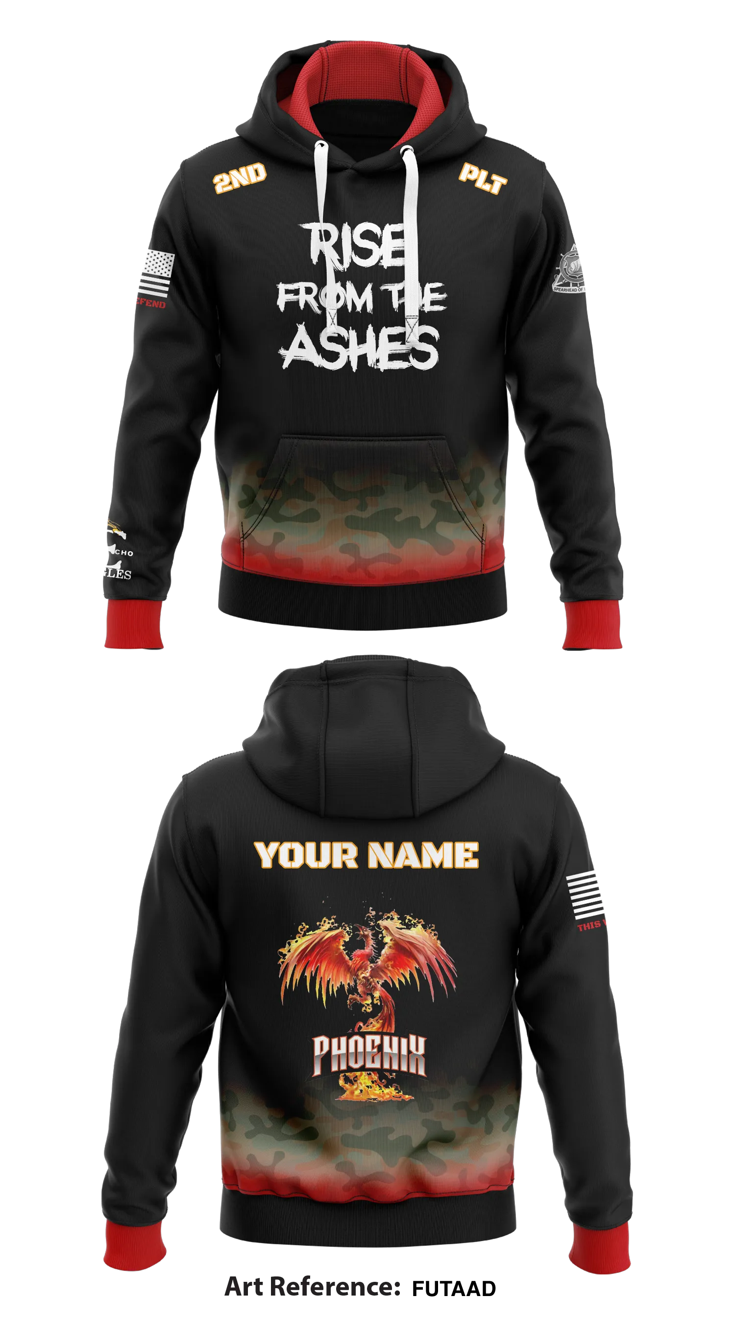 2ND PLT Phoenix Store 1  Core Men's Hooded Performance Sweatshirt - FutAad
