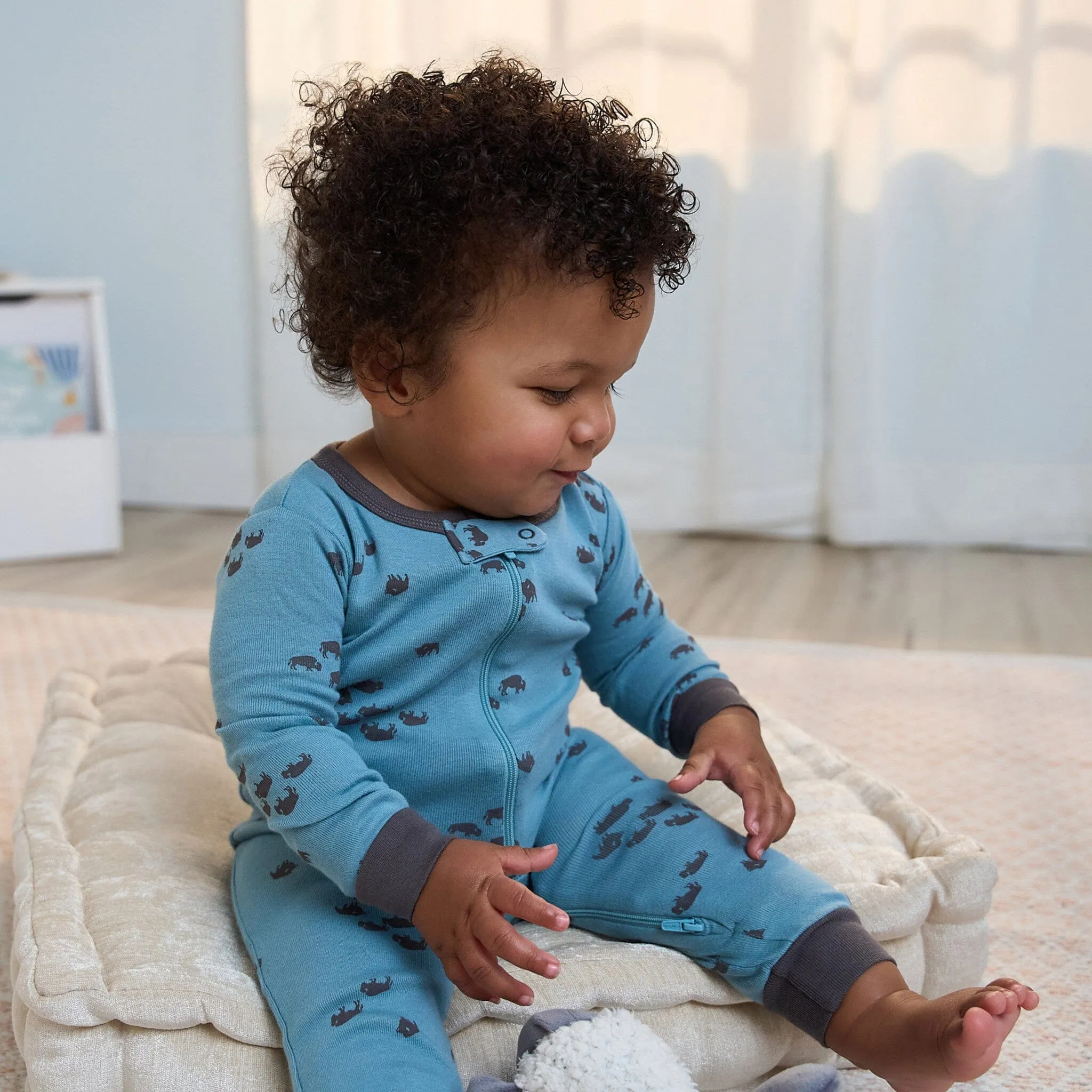 3-Pack Baby & Toddler Boys Buffalo Snug Fit Footless Pajamas