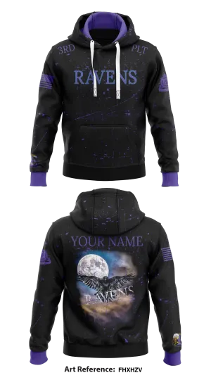 3RD PLT Ravens Store 1  Core Men's Hooded Performance Sweatshirt - FhXhzv
