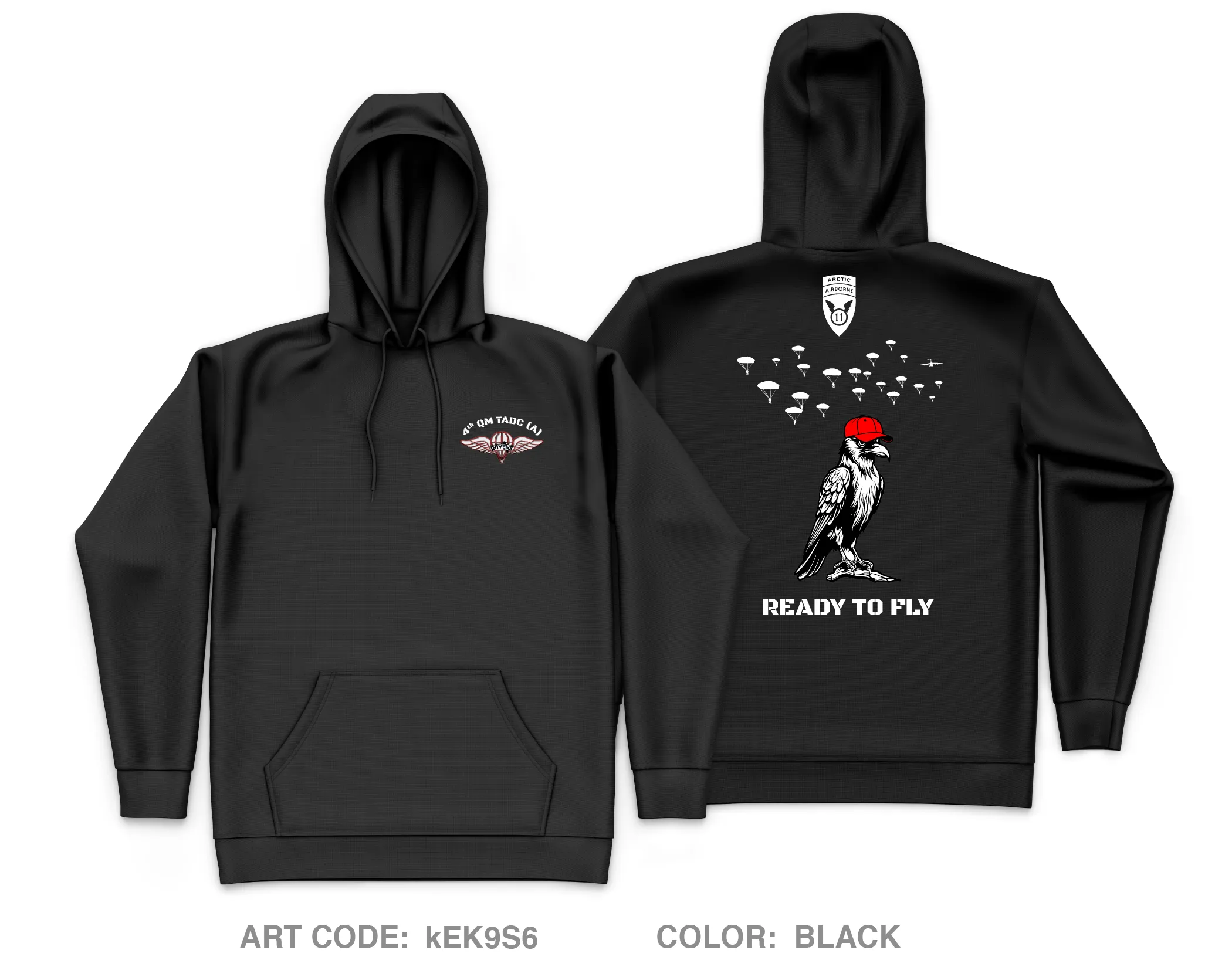 4th QM TADC (A) 4th QM Core Men's Hooded Performance Sweatshirt - Pu5GdX