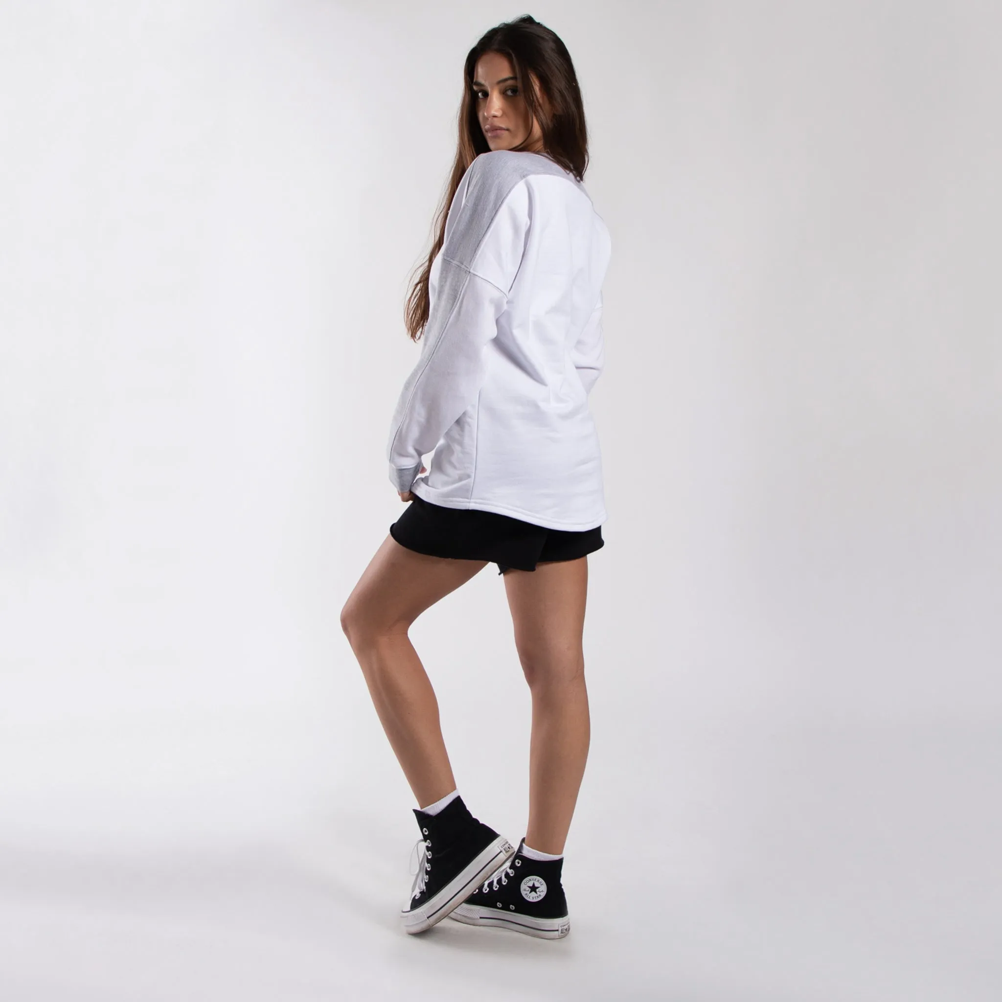 6022 - Women's Panel Crewneck Sweatshirt