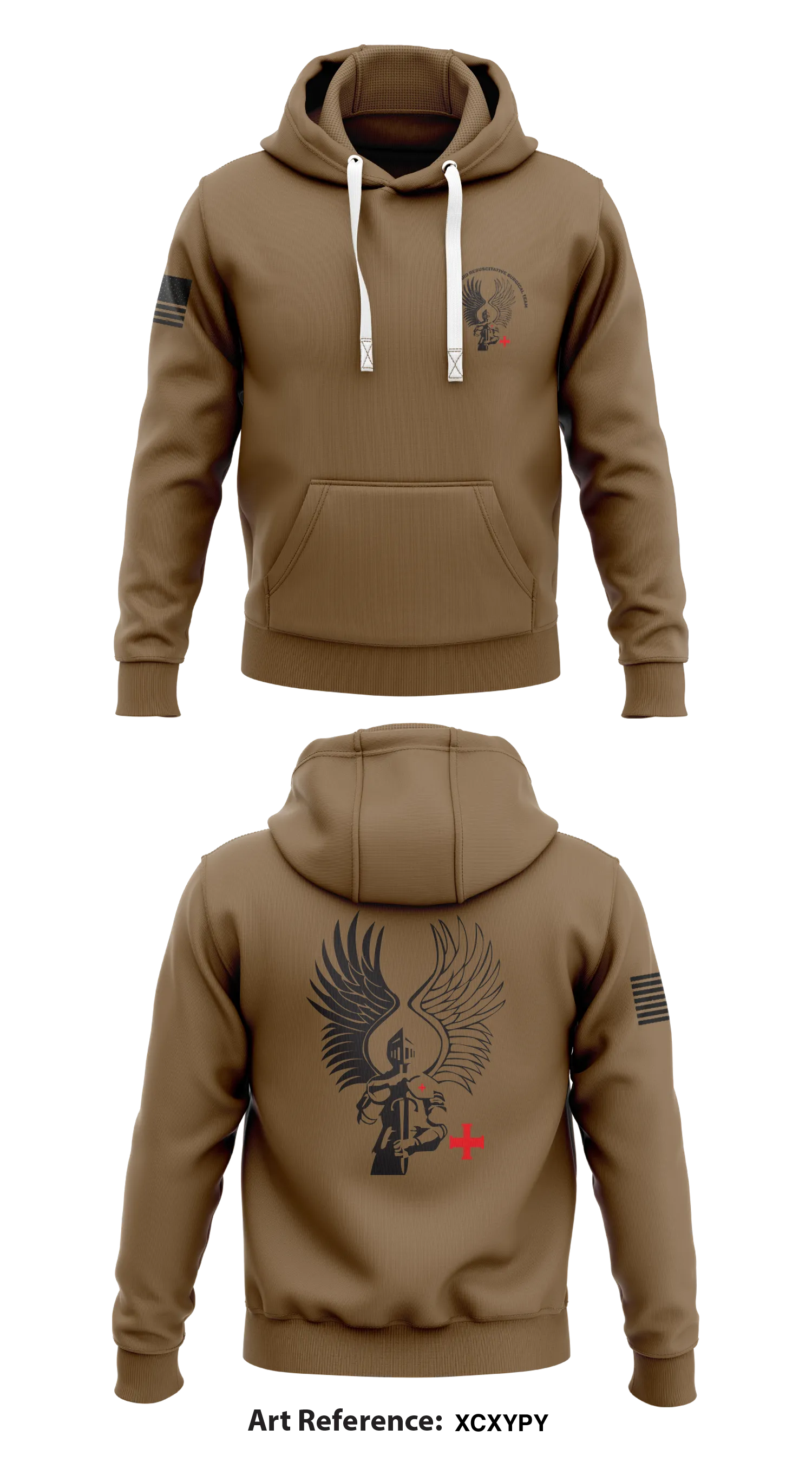 745th Forward Resuscitative Surgical Team  Store 1  Core Men's Hooded Performance Sweatshirt - xCXypY