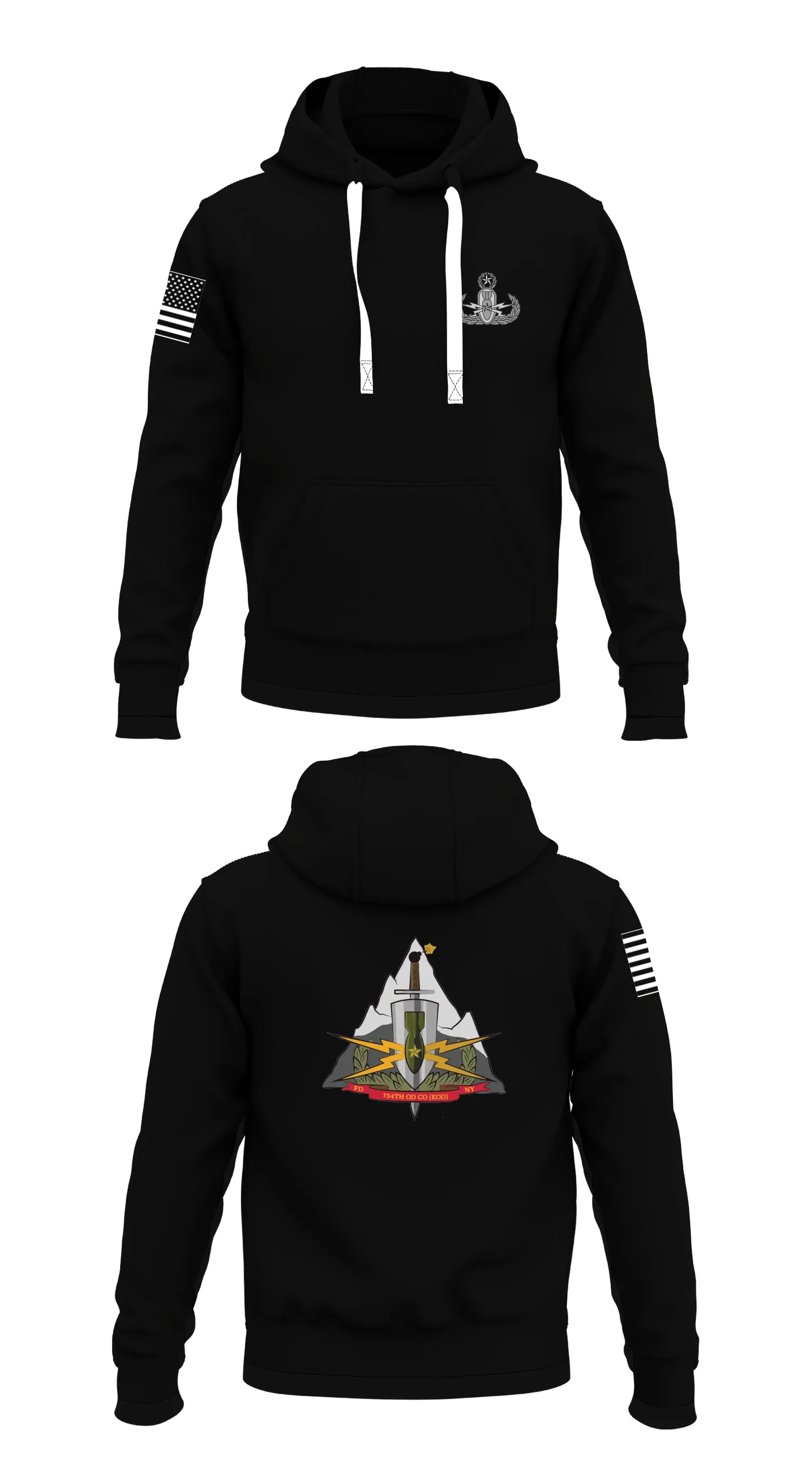 754th OD Co EOD Store 1  Core Men's Hooded Performance Sweatshirt - 47381164511