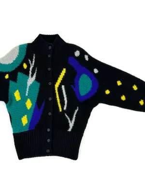 80s Mohair Intarsia Cardigan