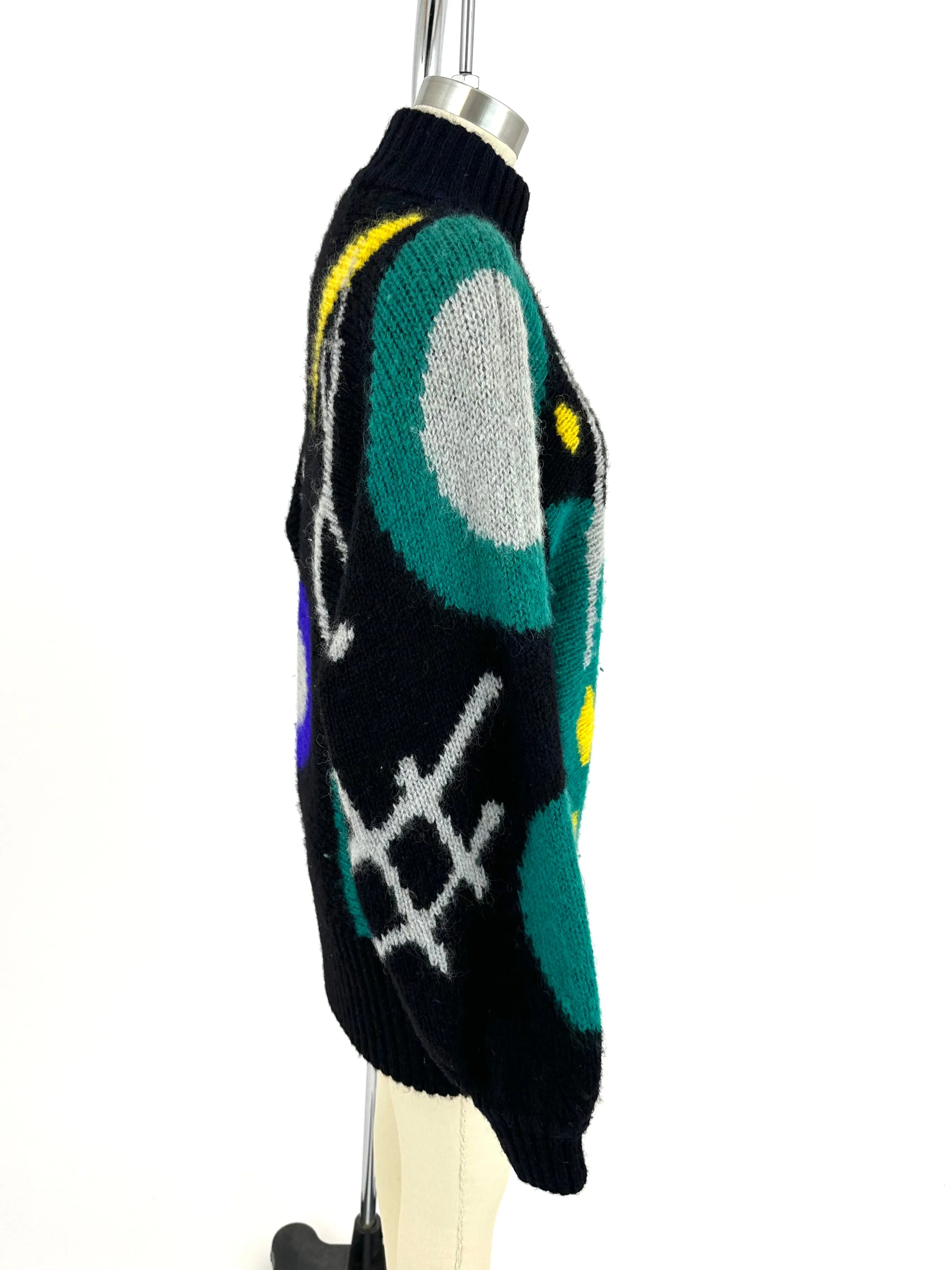 80s Mohair Intarsia Cardigan