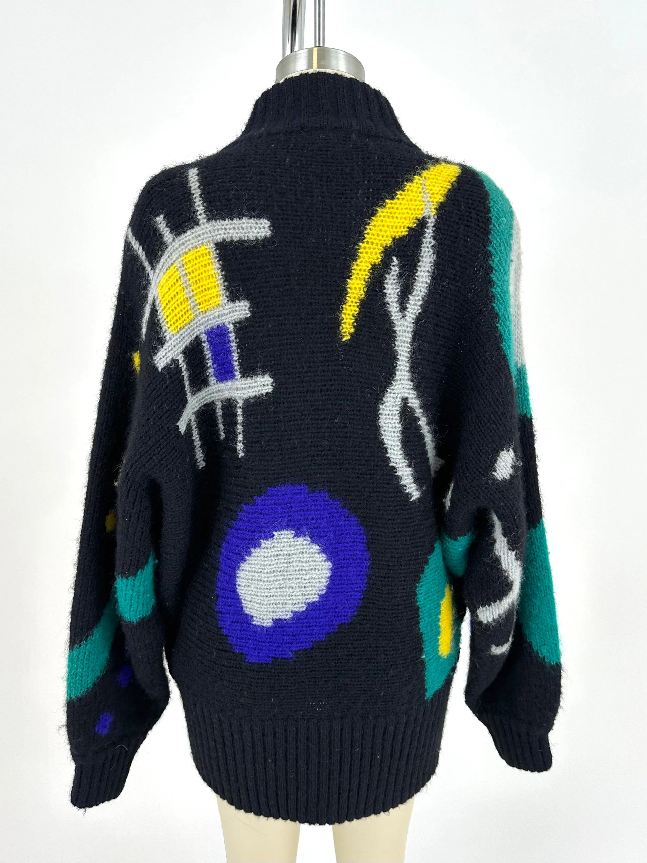80s Mohair Intarsia Cardigan