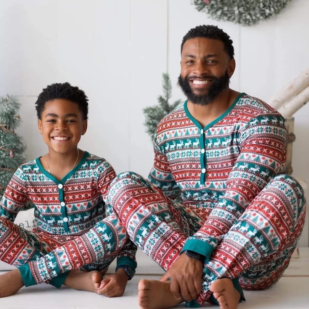 Adult Unisex Set {Fireside Fair Isle Lounge}