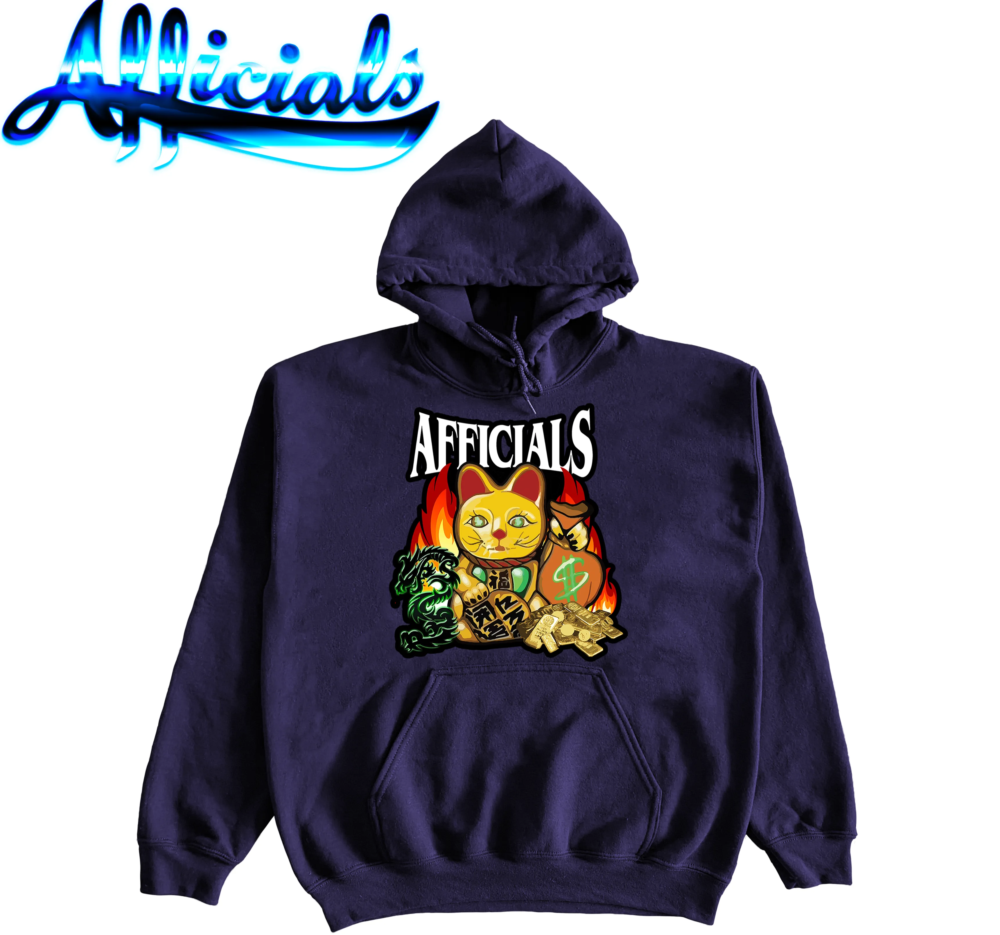 Afficials Money Cat Hoodies