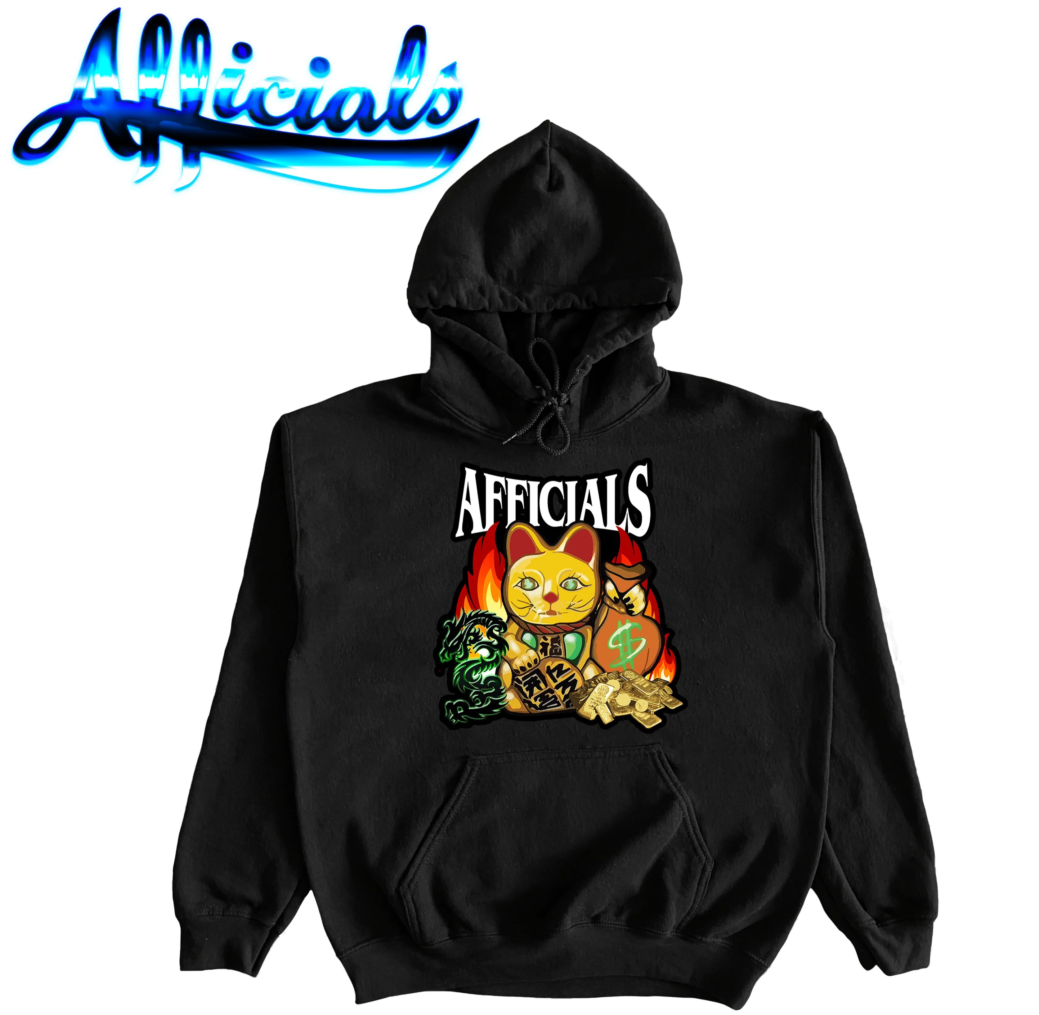 Afficials Money Cat Hoodies