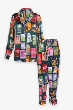 Agatha Christie Book PJ Set in Teal