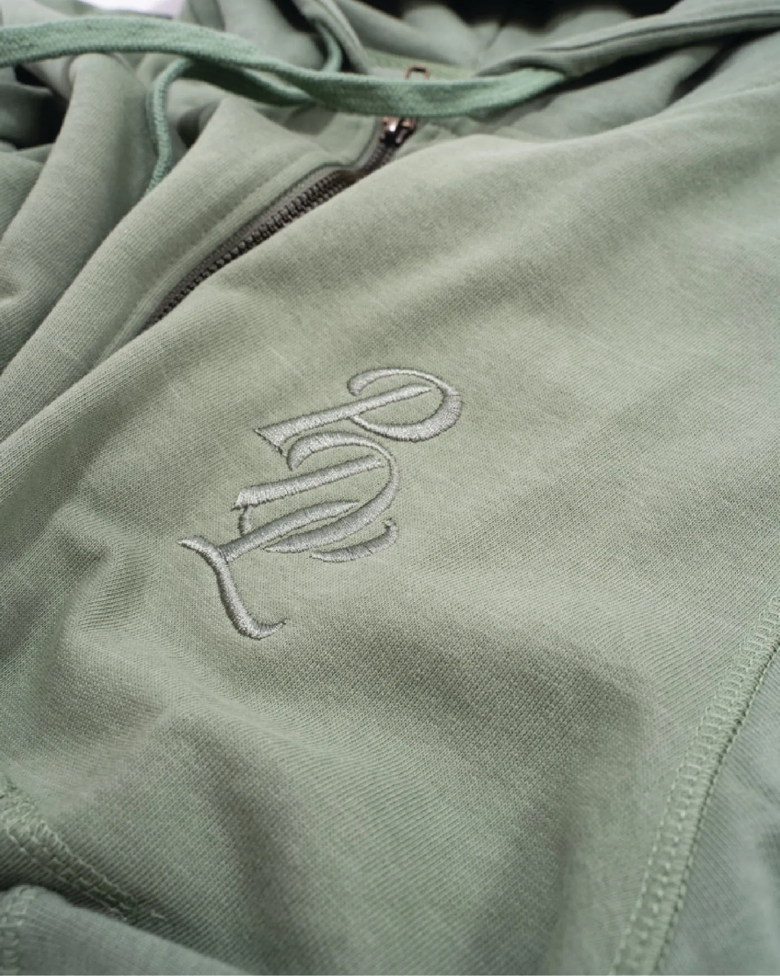 Alpha Olive Script Hoodie