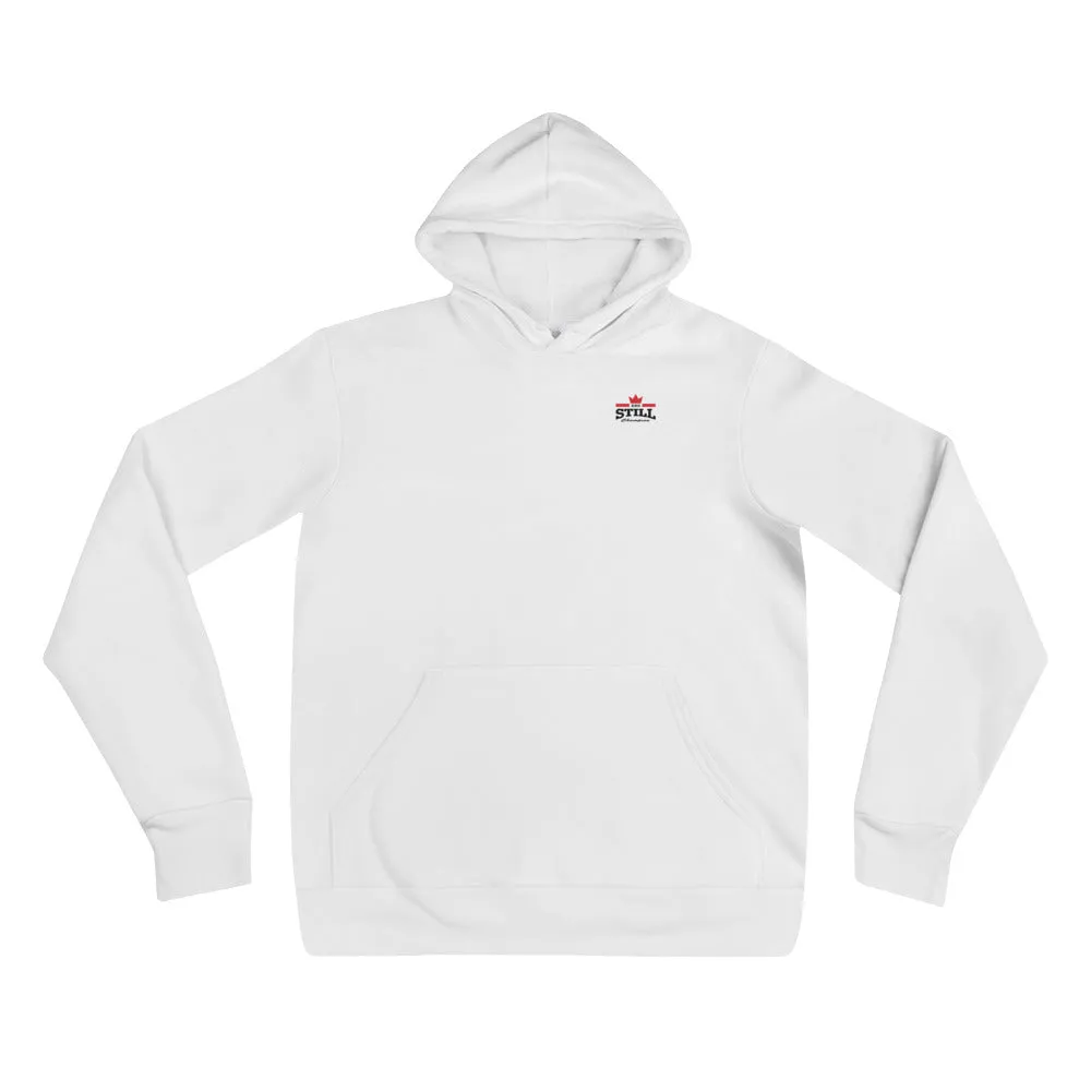 And Still Champion crest logo in black lettering men's pull-over hoodie
