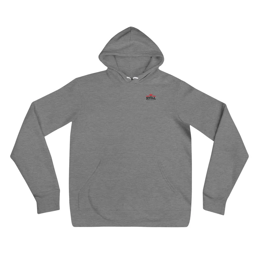 And Still Champion crest logo in black lettering men's pull-over hoodie