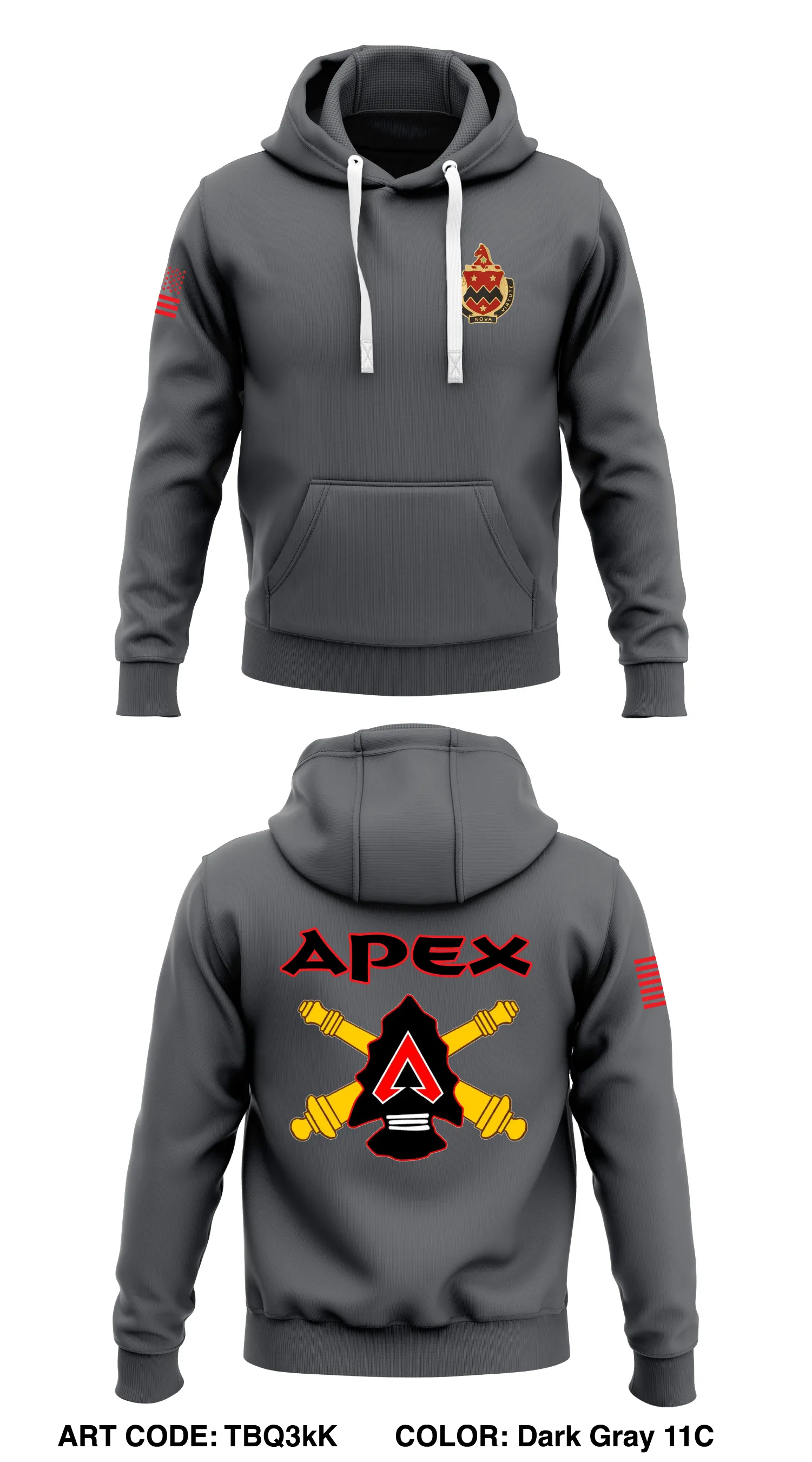 Apex Battery, 3-16 FA, 2ABCT, 1CD Store 1  Core Men's Hooded Performance Sweatshirt - V78sdP