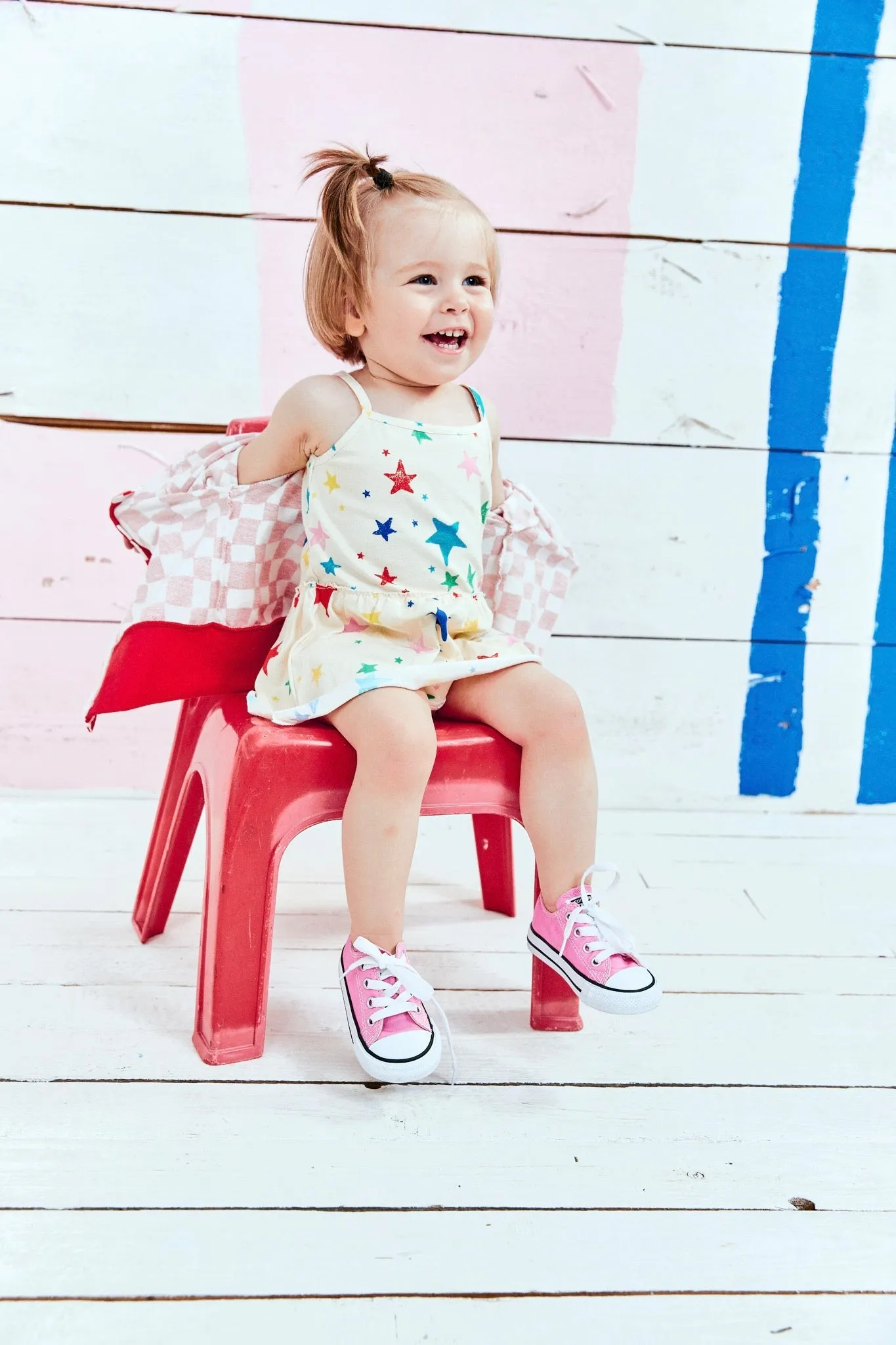 Baby Ruffle Hoodie // red checker // 0-3m // LAST ONE