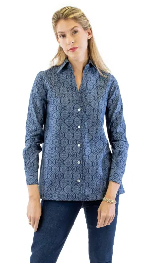 Barbara Shirt -  Blue Print