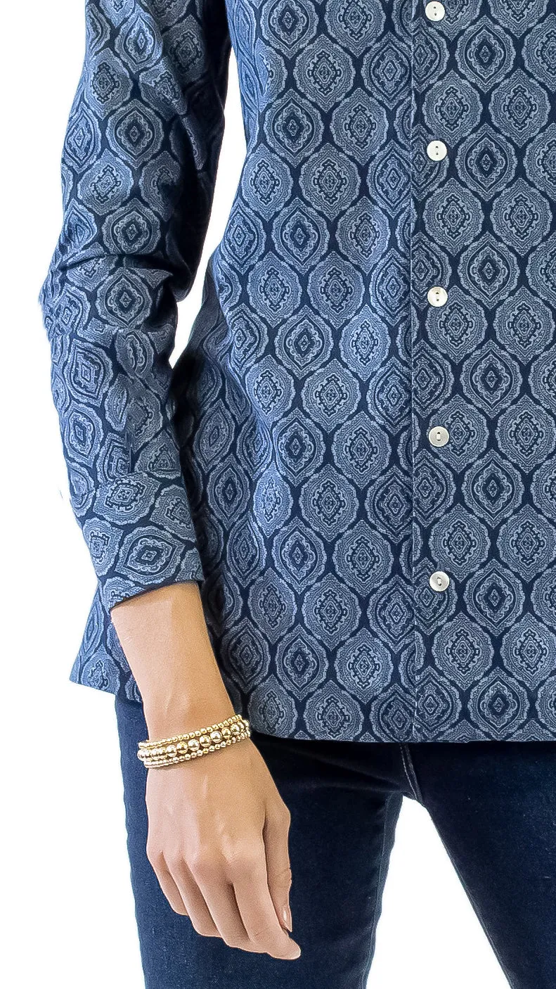 Barbara Shirt -  Blue Print