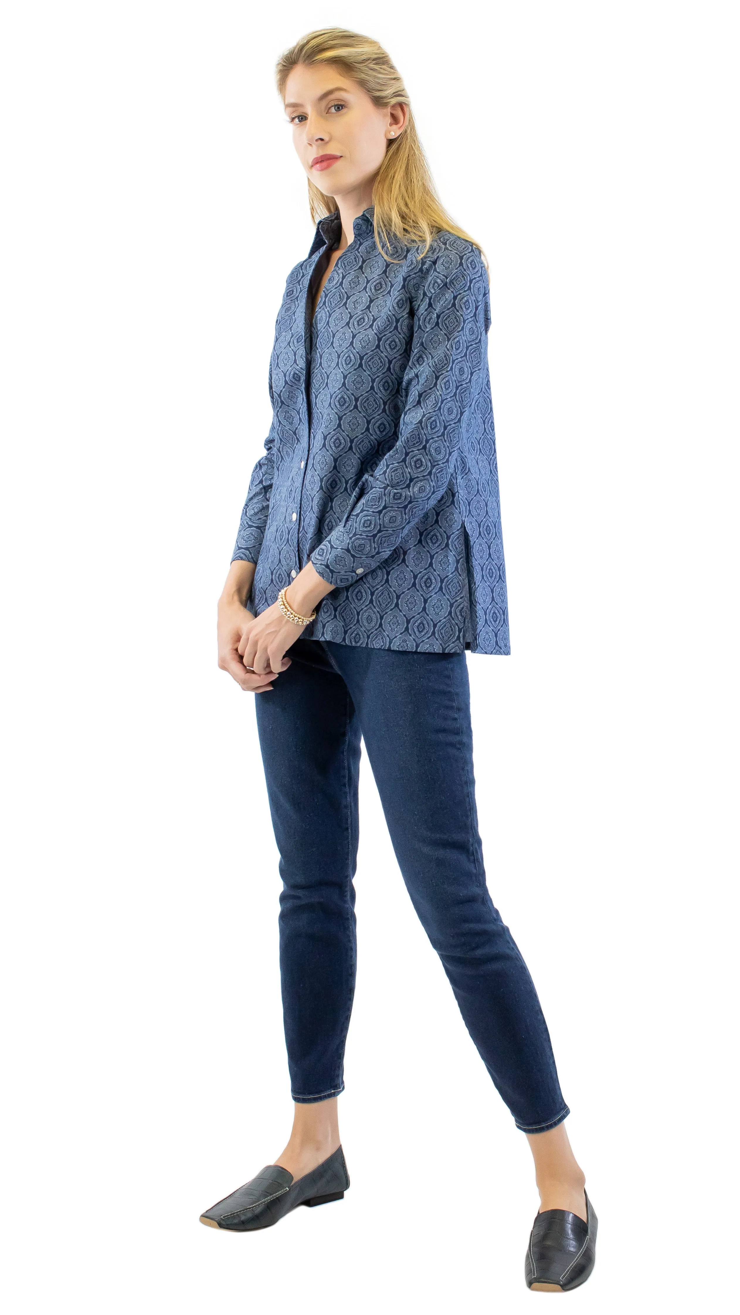 Barbara Shirt -  Blue Print