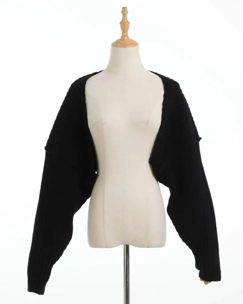 Bat Sleeve Knit Cardigans Capes Sweaters