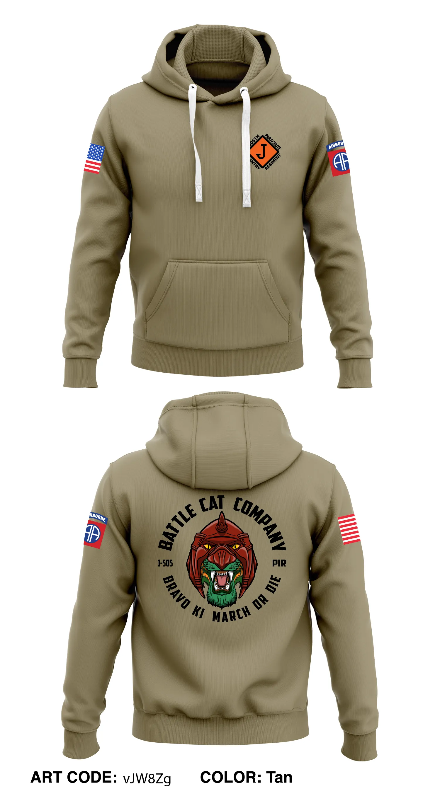 Battle Cat Co, 1 BN, 55th PIR  Store 1  Core Men's Hooded Performance Sweatshirt - vJW8Zg