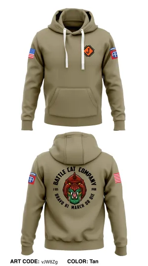 Battle Cat Co, 1 BN, 55th PIR  Store 1  Core Men's Hooded Performance Sweatshirt - vJW8Zg