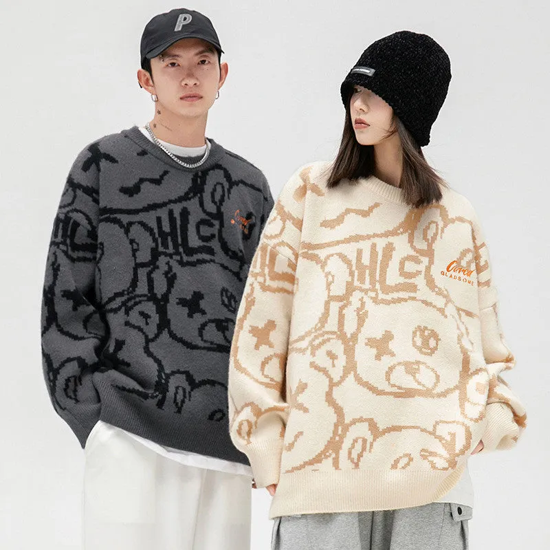 BEAR JACQUARD COUPLE SWEATER UB3441