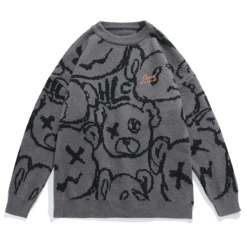 BEAR JACQUARD COUPLE SWEATER UB3441