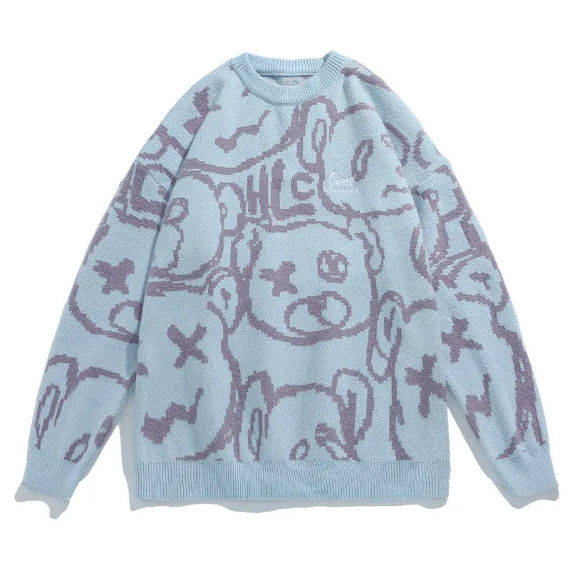 BEAR JACQUARD COUPLE SWEATER UB3441