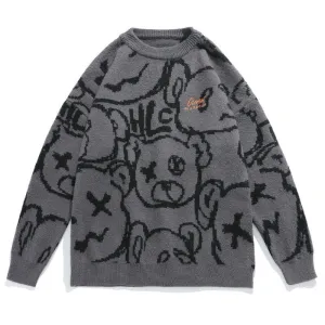 BEAR JACQUARD COUPLE SWEATER UB3441