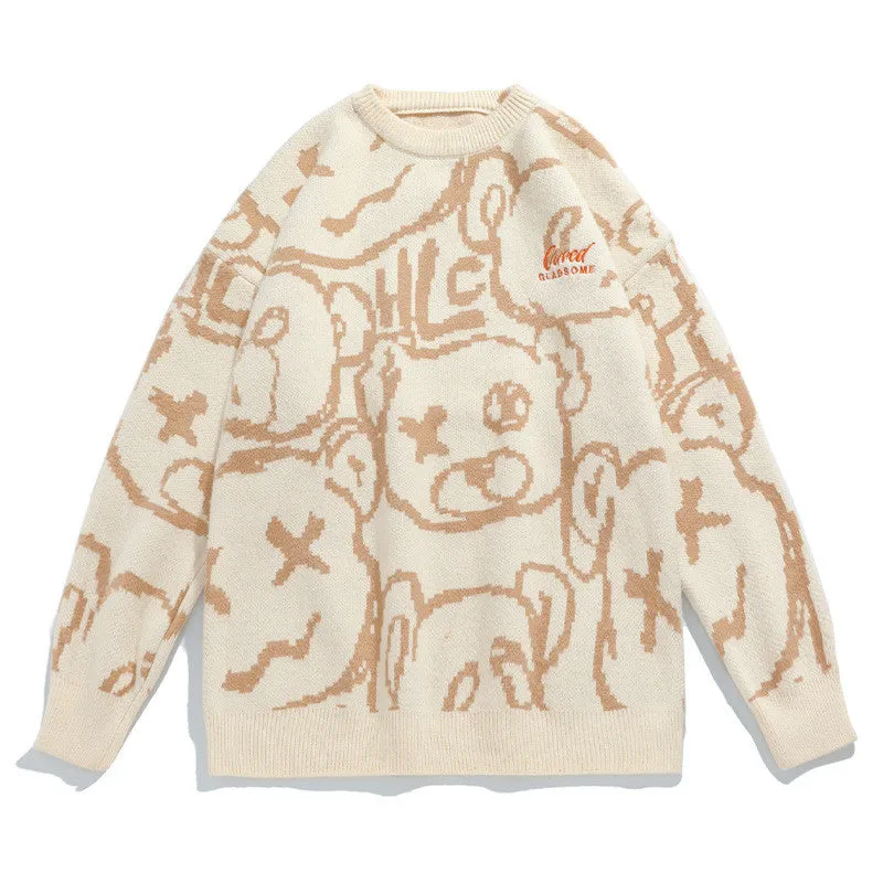 BEAR JACQUARD COUPLE SWEATER UB3441