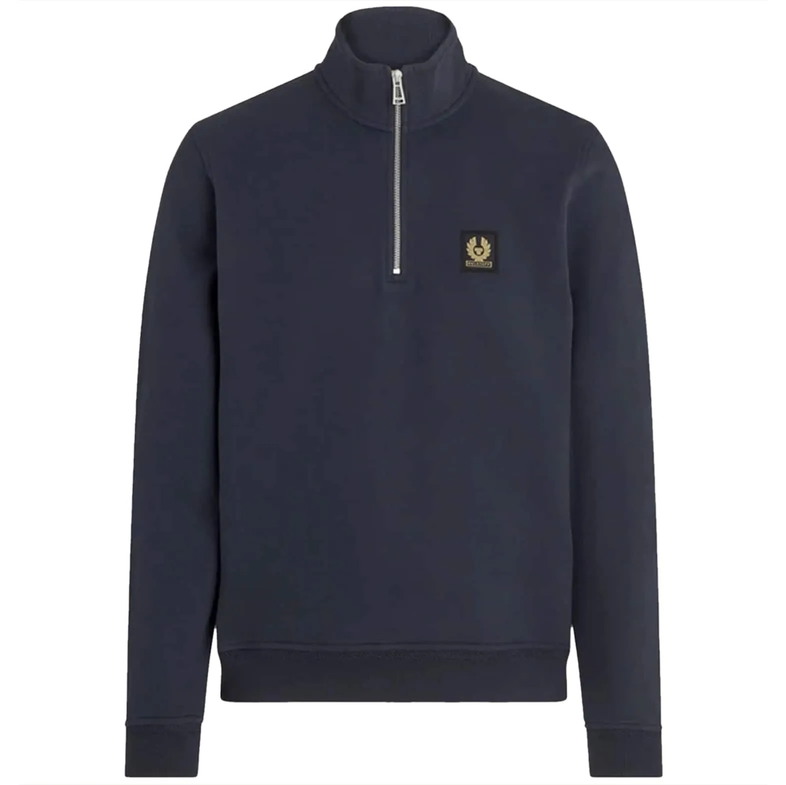 BELSTAFF COTTON FLEECE QUARTER ZIP SWEATSHIRT