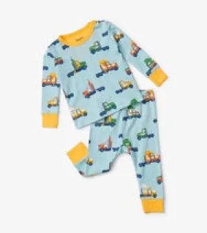 Big Rig Trucks Baby Pajama Set