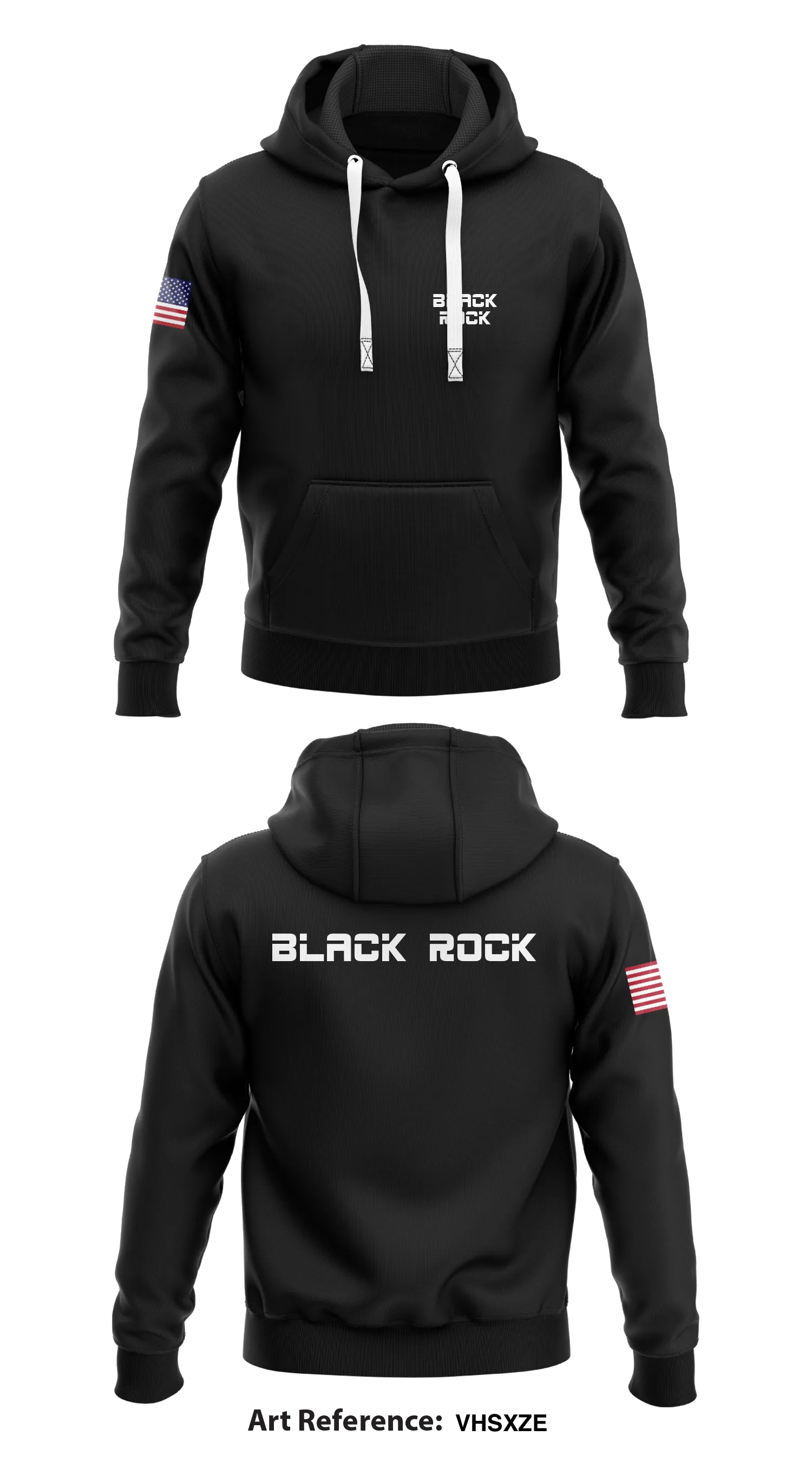 Black Rock Store 1  Core Men's Hooded Performance Sweatshirt - VHsXzE