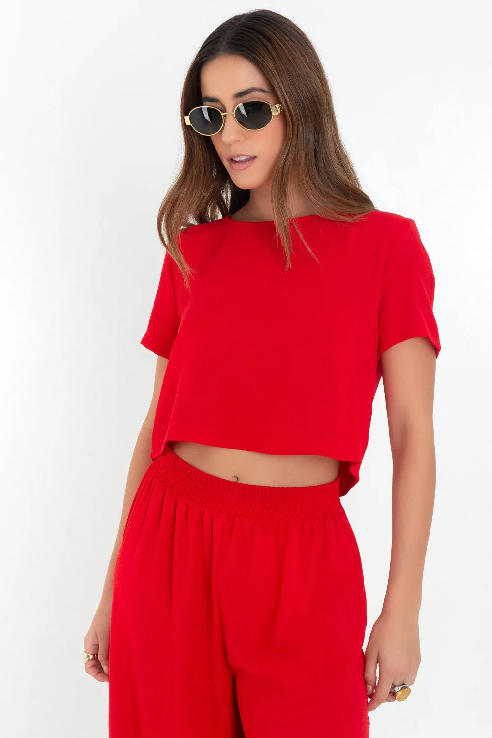 Blusa de manga corta
