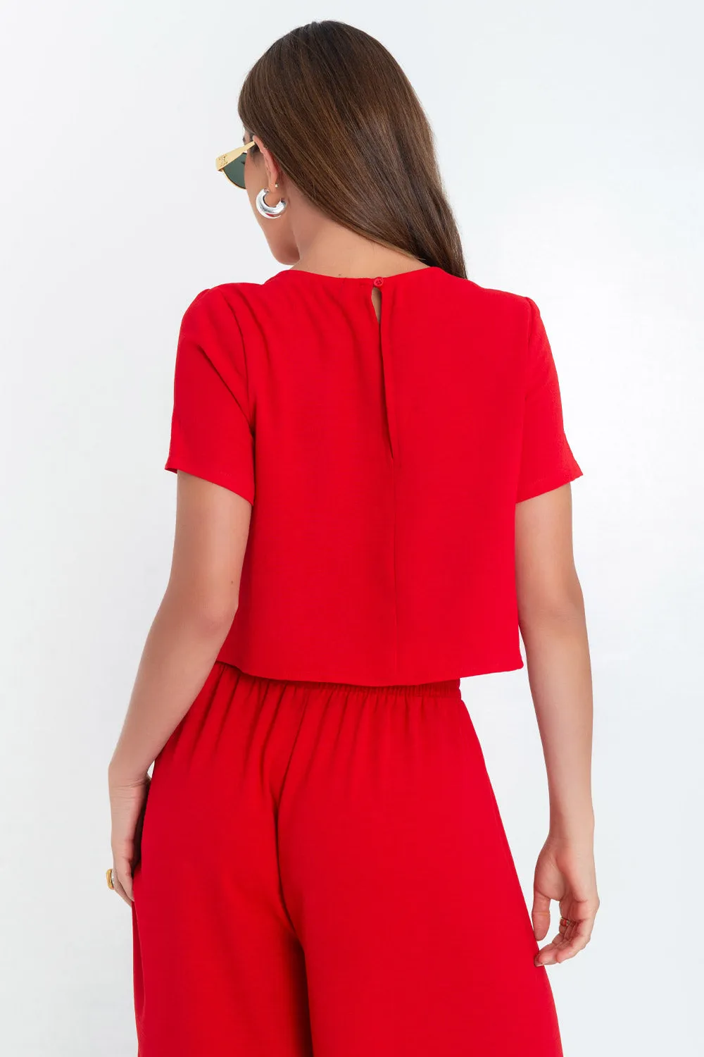 Blusa de manga corta