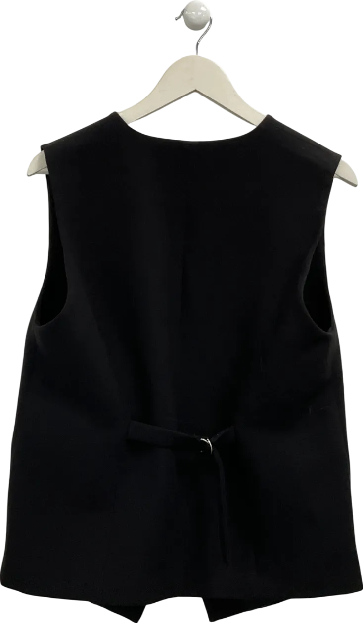 BOA Black Oversized Waistcoat UK XS