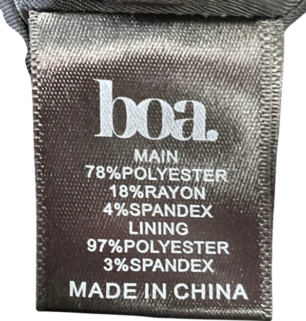 BOA Black Oversized Waistcoat UK XS