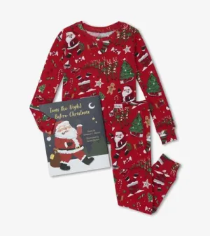 Books to bed - Red Twas The Night Before Christmas Pajama Set