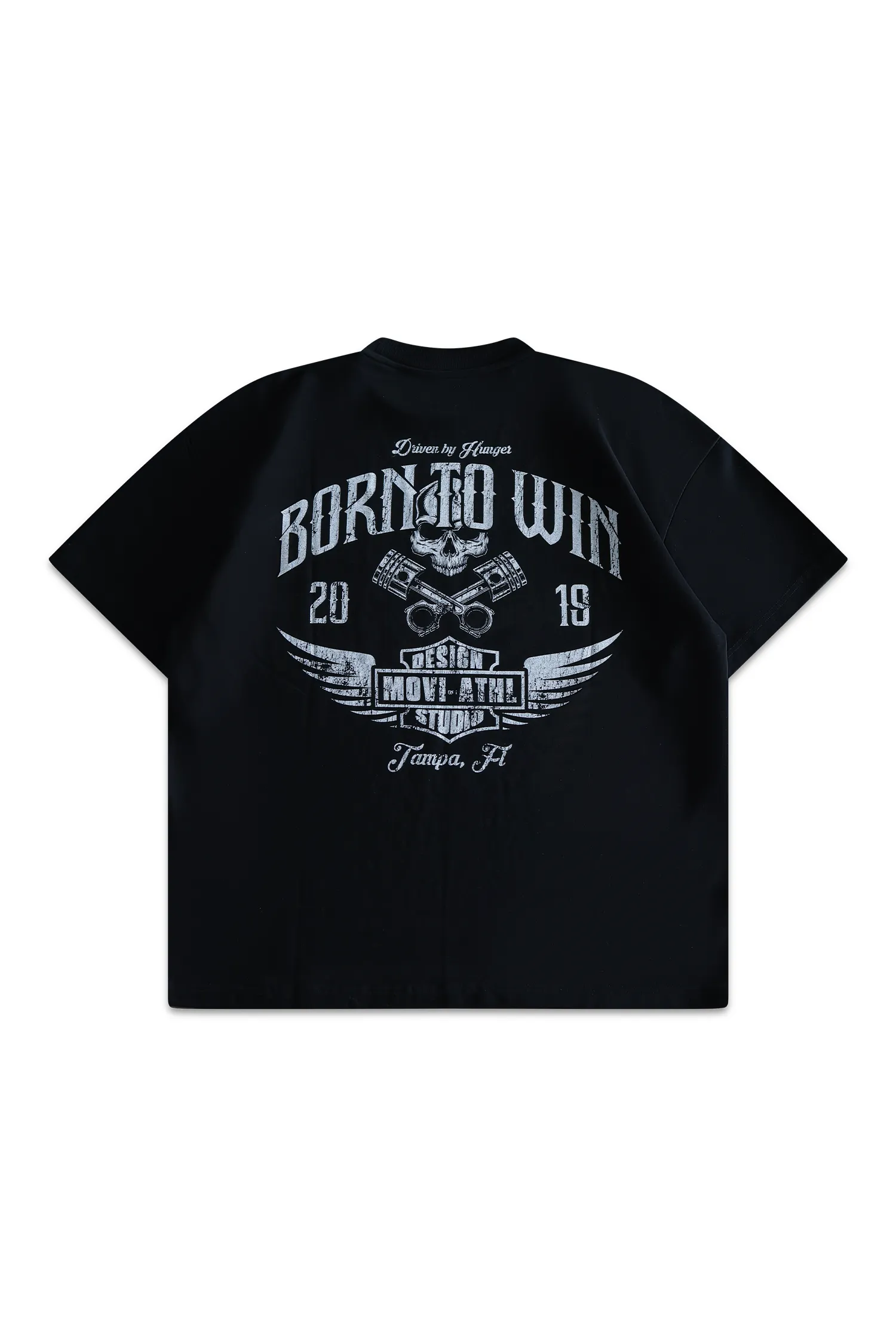 BORN TO WIN T-SHIRT - BLACK