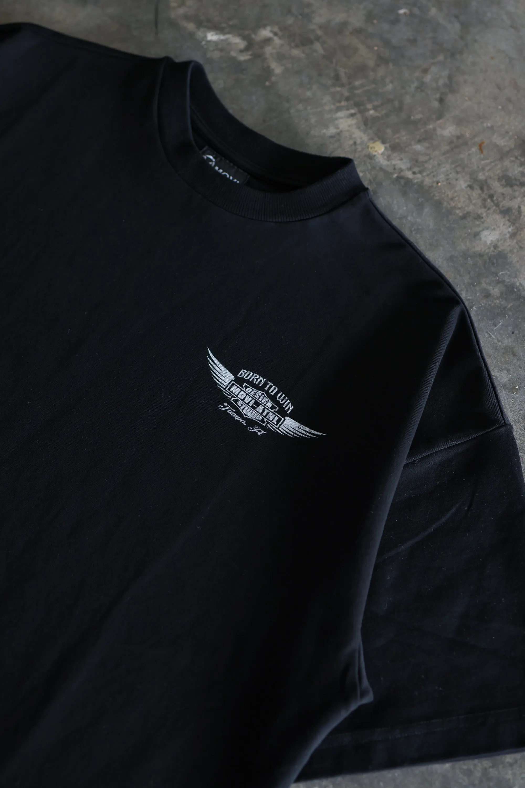 BORN TO WIN T-SHIRT - BLACK
