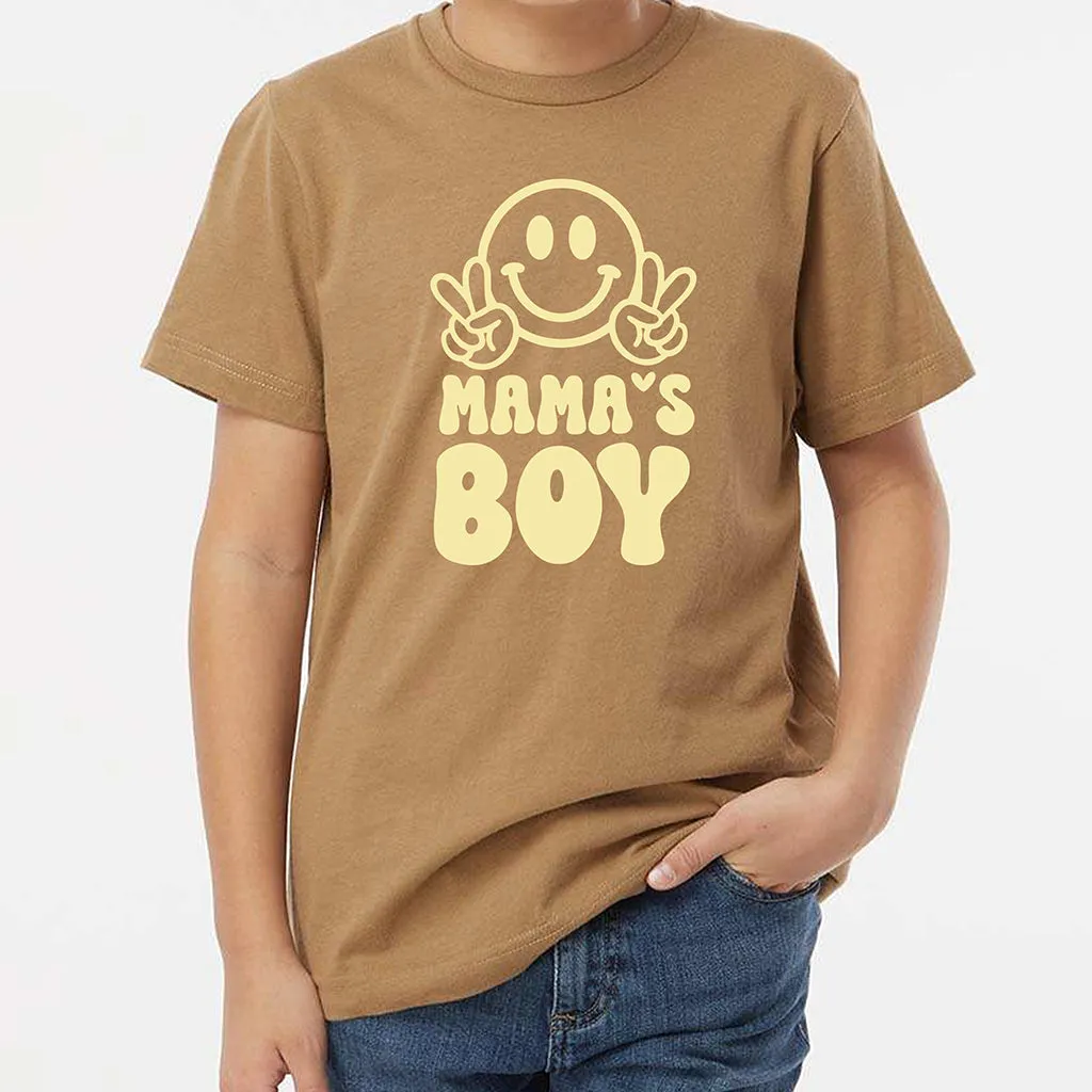 Boy Moms Club & Mama's Boy Matching T-shirts, Retro Mama T-shirt, Mather Son Shirt, Retro Toddler Boy T-shirt, Boy Mom T-shirt, Baby Tee