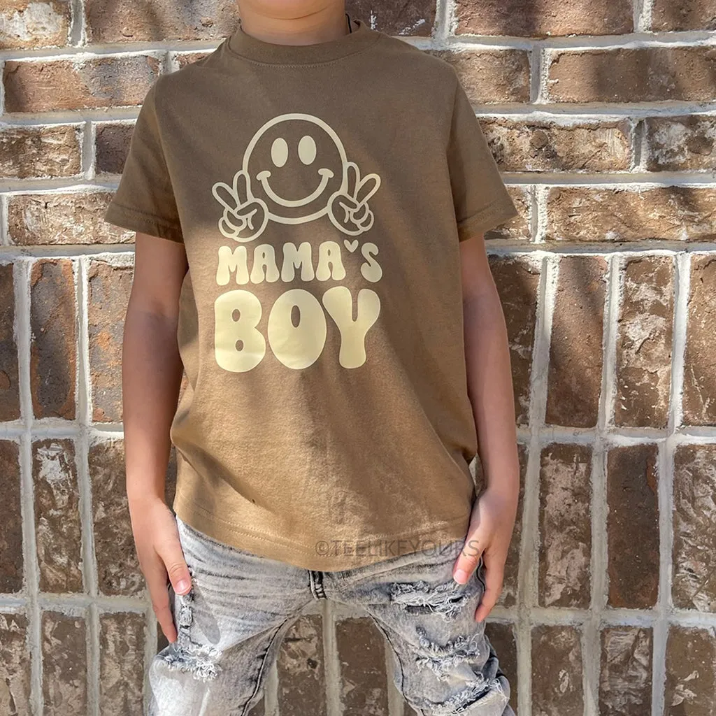 Boy Moms Club & Mama's Boy Matching T-shirts, Retro Mama T-shirt, Mather Son Shirt, Retro Toddler Boy T-shirt, Boy Mom T-shirt, Baby Tee