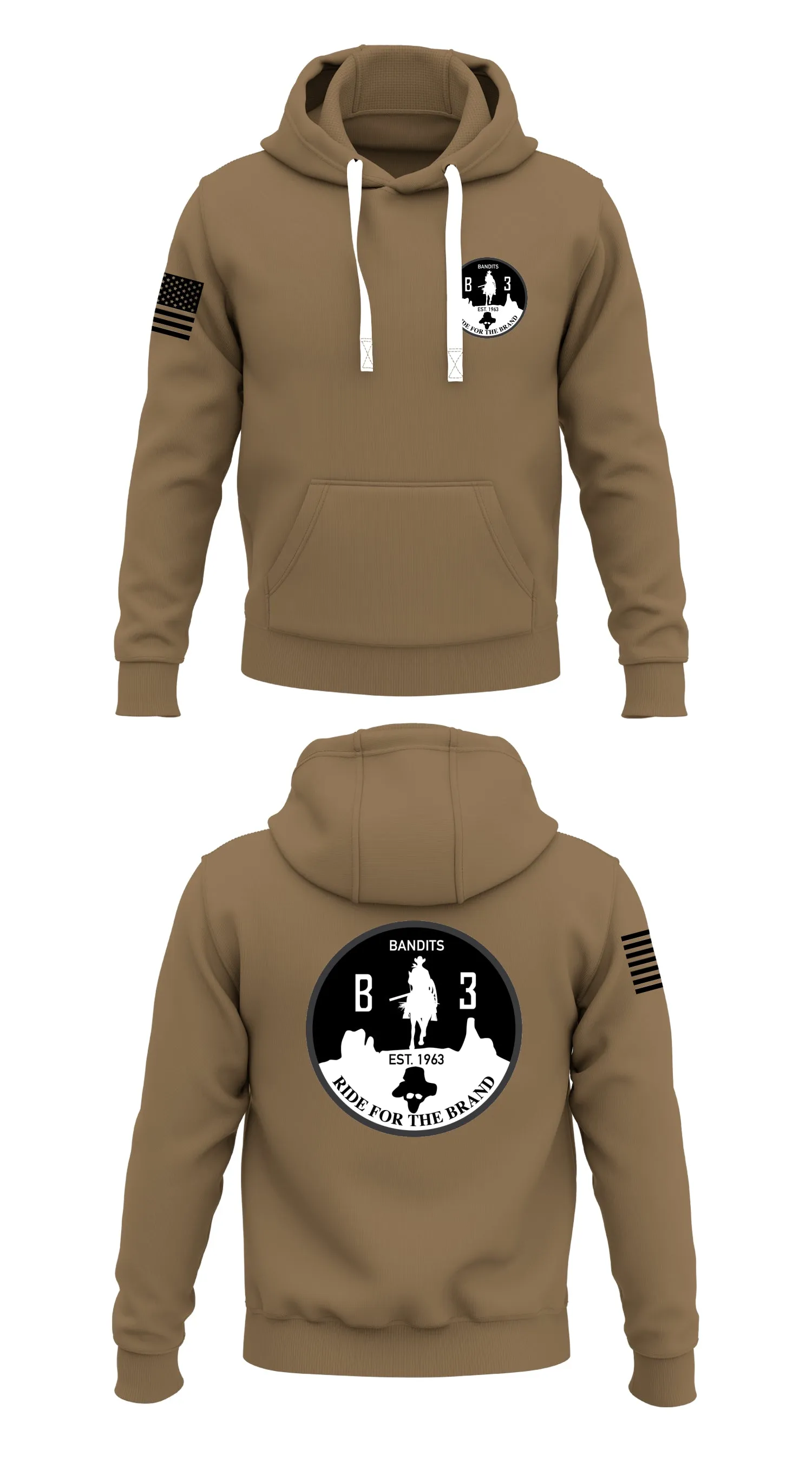 Bravo Company Store 3  Core Men's Hooded Performance Sweatshirt - 95629810249